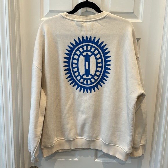 Zara x James Coffman Cream Sweatshirt size XL - Picture 5 of 6